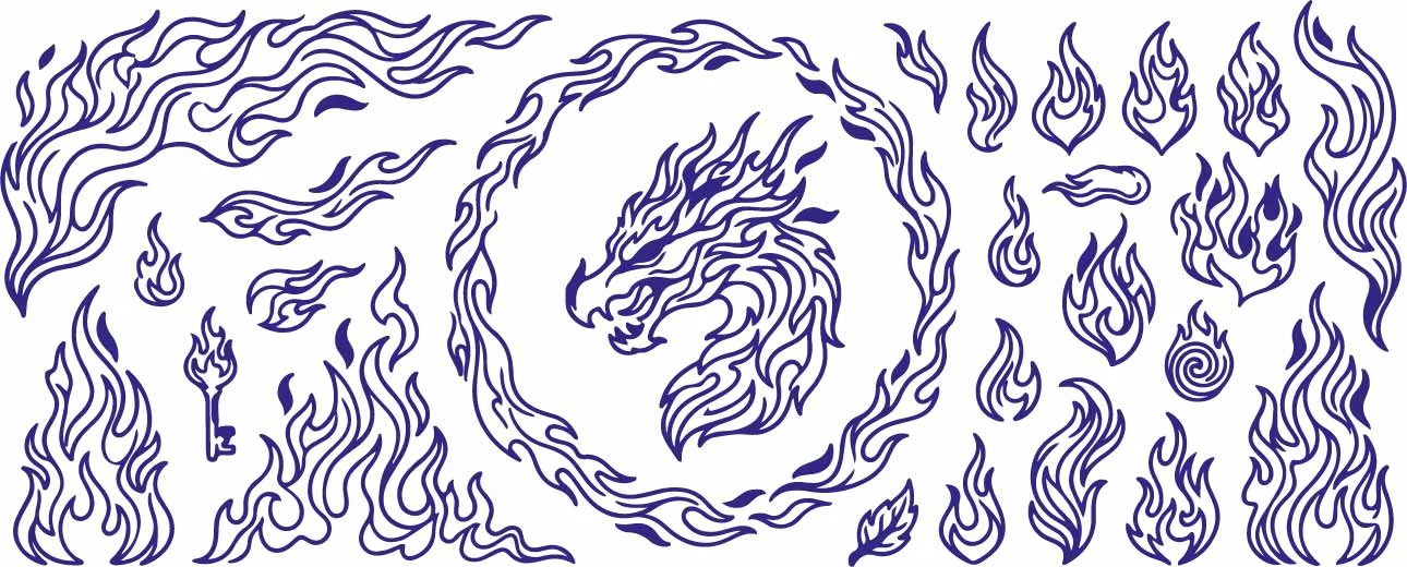 Majestic Dragon Head In Floral Laurel Wreath Crest Free Vector