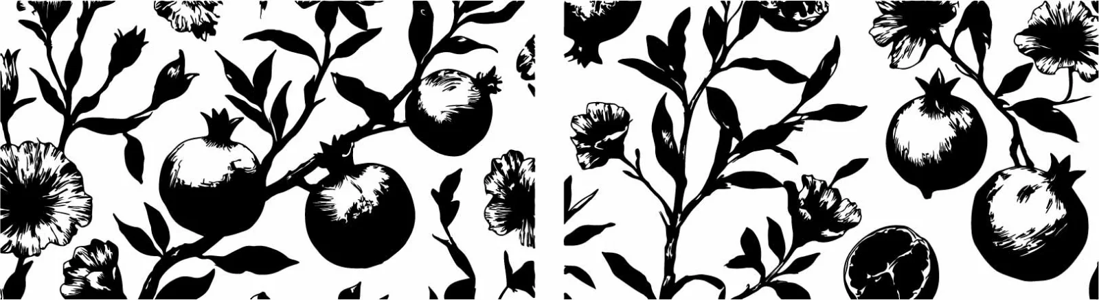 Graceful Carnation And Rose Botanical Flower Stems Free Vector