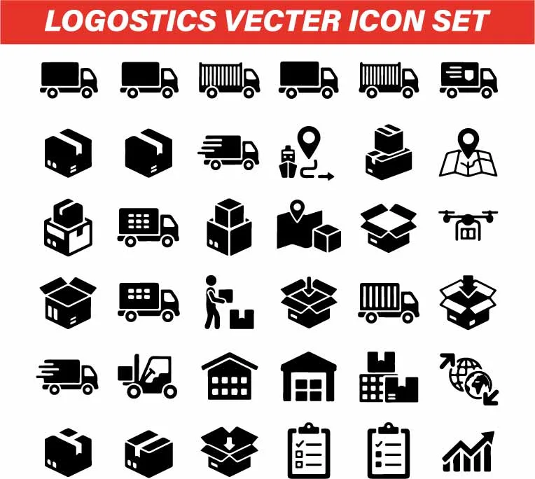 Freight Shipping And Supply Chain Logistics Free Vector