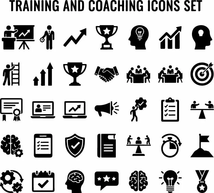 Employee Training And Professional Coaching Free Vector