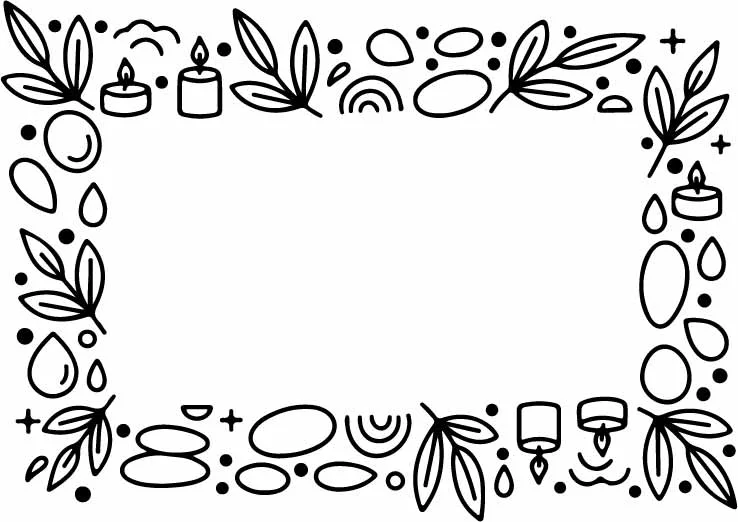 Fresh Garden Vegetables Botanical Border And Frame Free Vector
