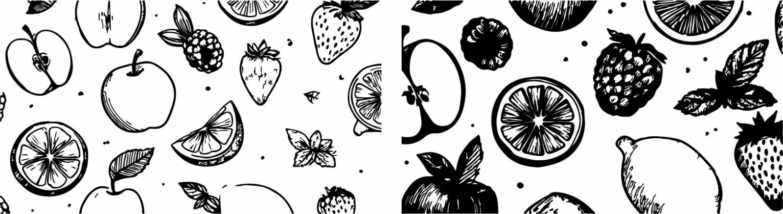 Botanical Orchard Fruits And Berries Sketches Free Vector