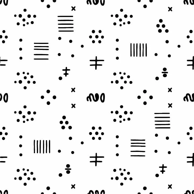Minimalist Abstract Symbols And Crosses Pattern Free Vector
