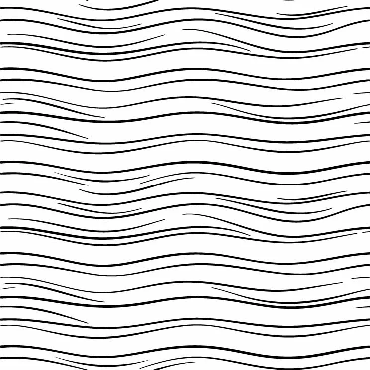 Horizontal Wavy Lines And Water Ripples Pattern Free Vector
