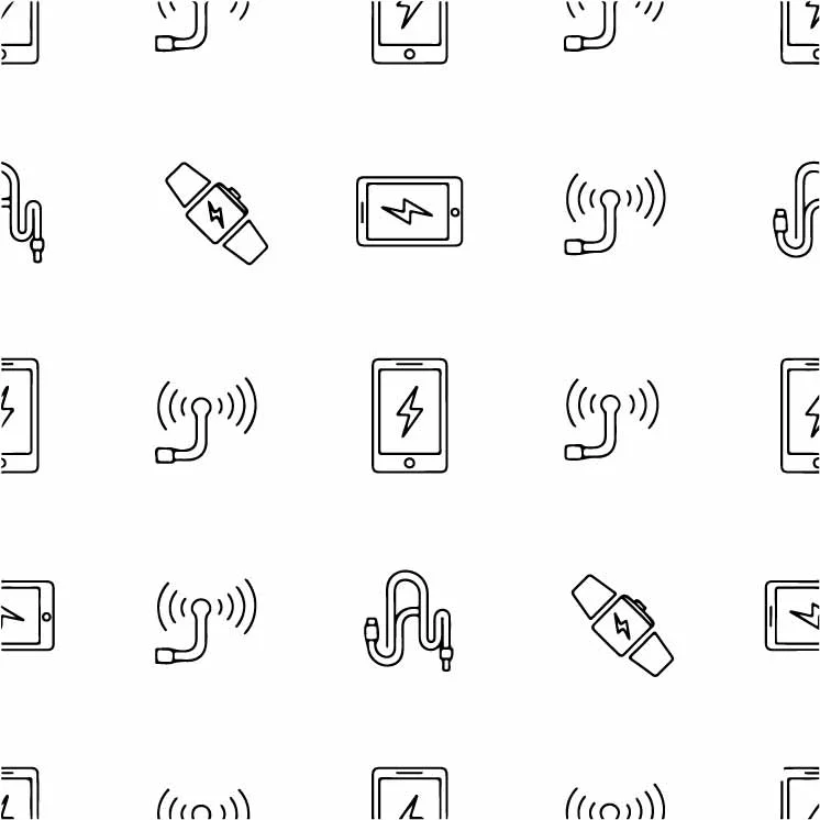 Modern Digital Gadgets And Mobile Devices Pattern Free Vector