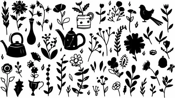 Botanical Wildflower Herb Free Vector Seamless Pattern