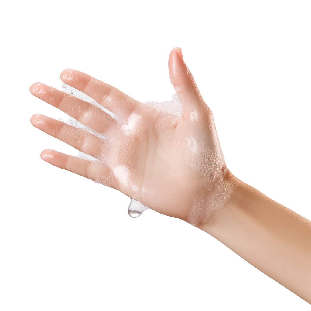 Wet Female Hand With Sparkling Water Droplets Cutout Free PNG