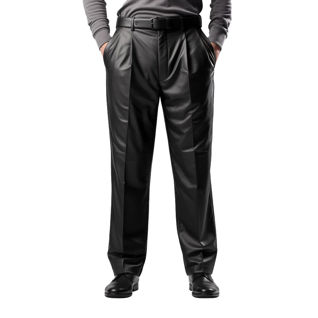 Men Classic Black Dress Trousers Free PNG