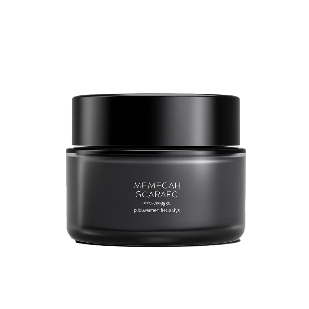 Luxury Dark Frosted Cosmetic Jar Free PNG