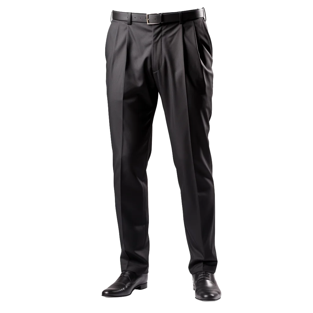 Men Black Formal Dress Pants Free PNG