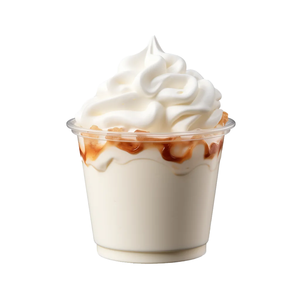 Vanilla Caramel Milkshake Cup Free PNG