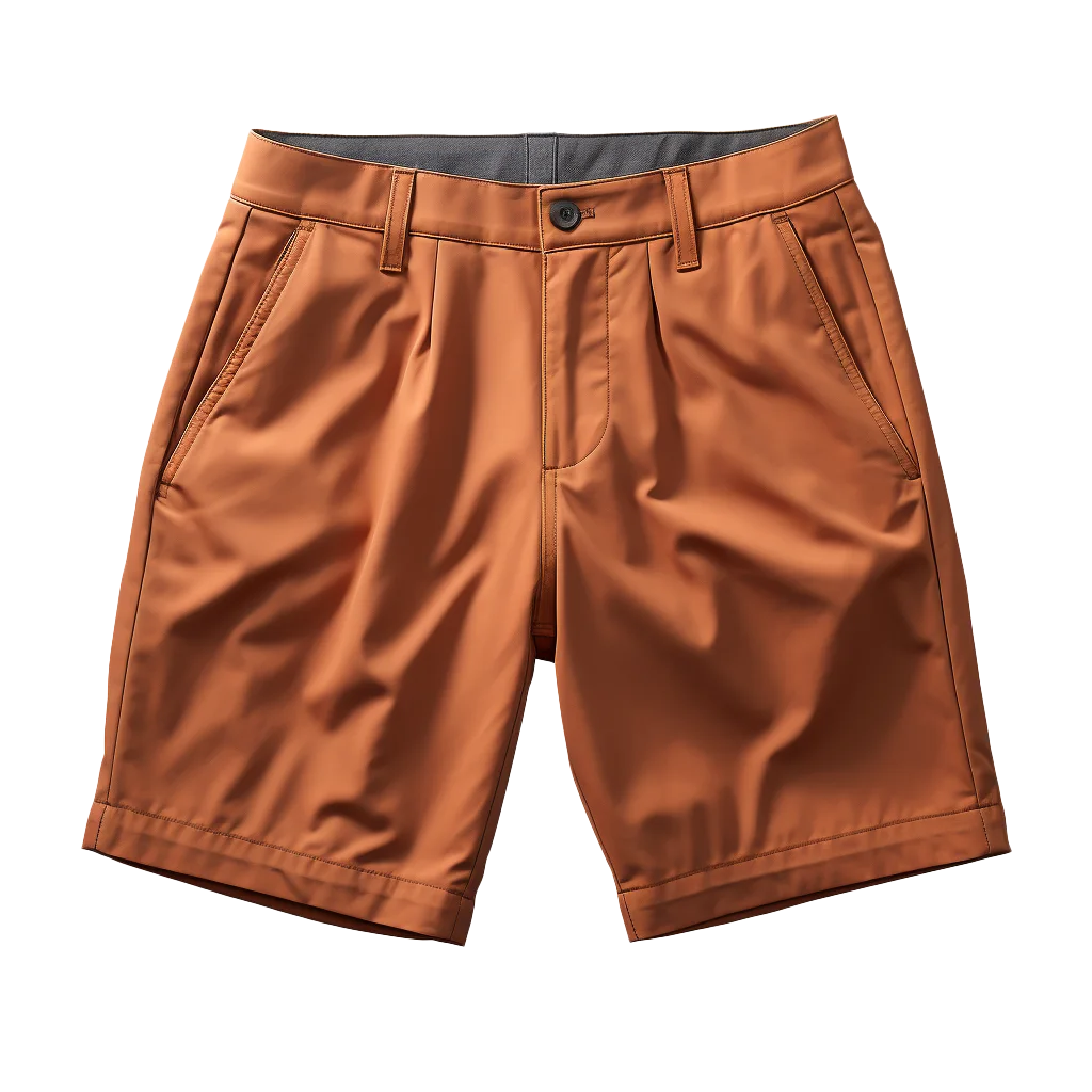 Men Rust Brown Casual Shorts Free PNG