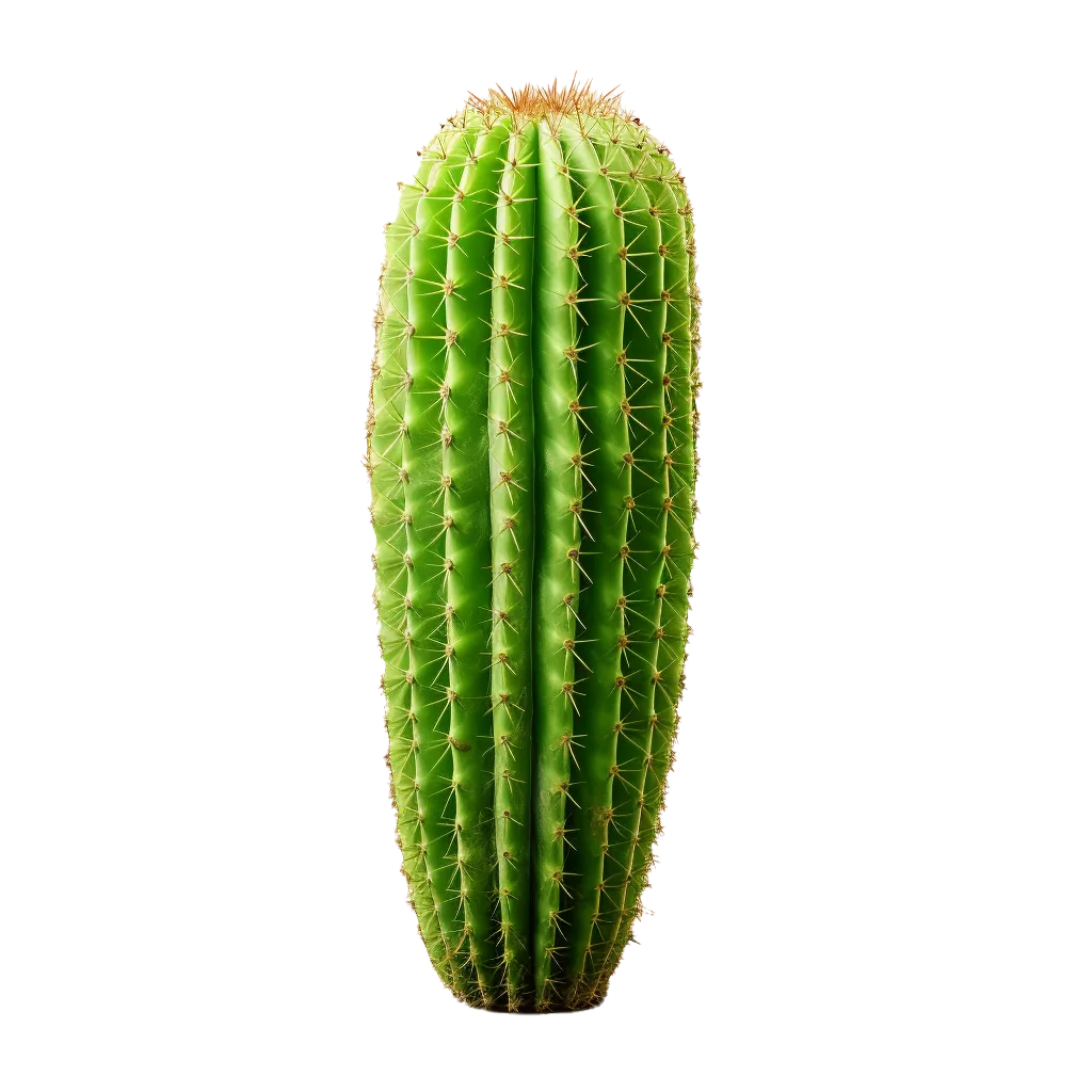 Tall Saguaro Green Barrel Cactus Desert Plant Free PNG