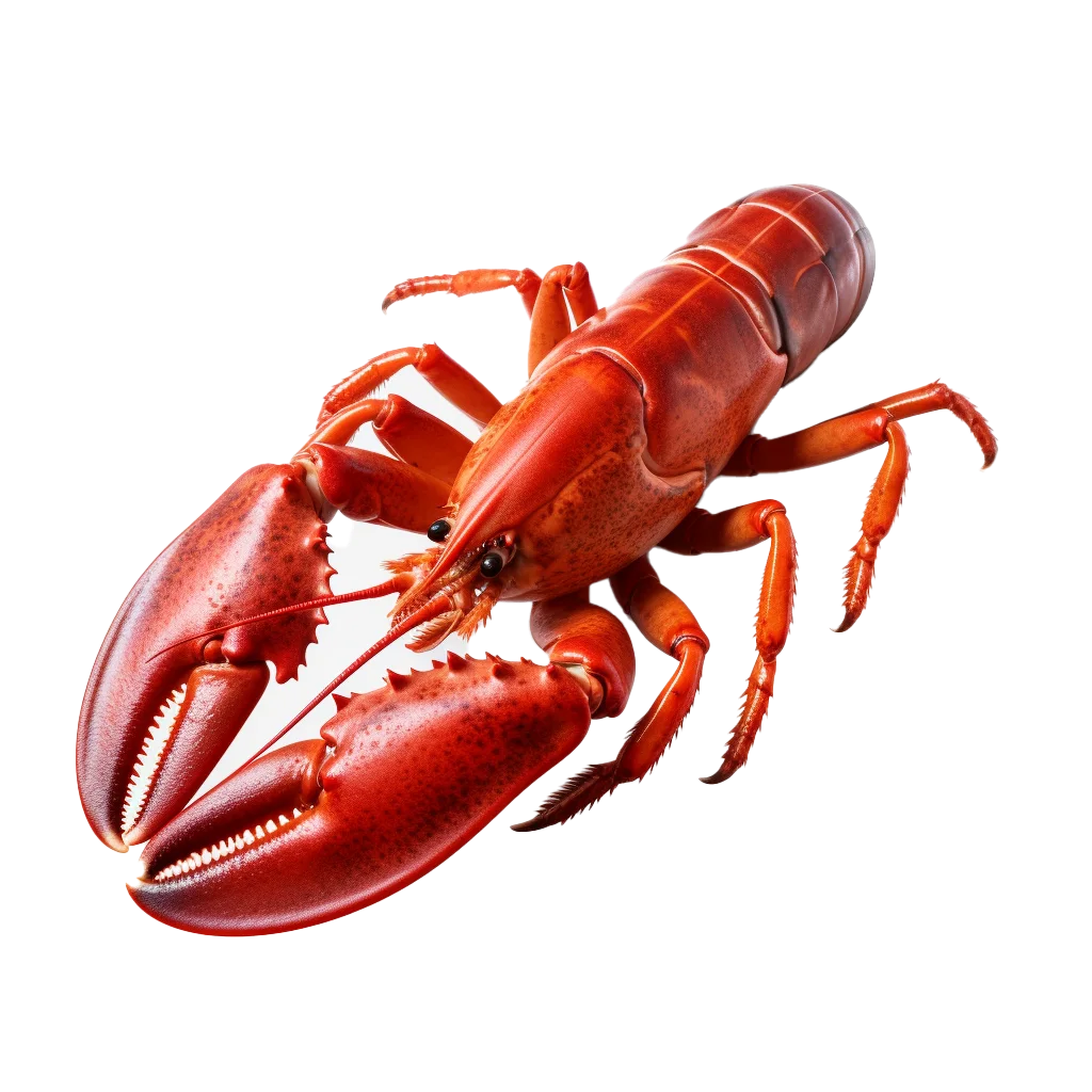 Red Lobster Cooked Seafood Isolated Free PNG