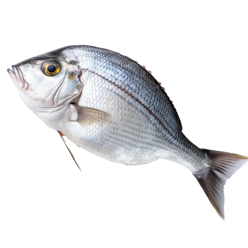 Fresh Raw Silver Fish Swimming Profile Seafood Free PNG