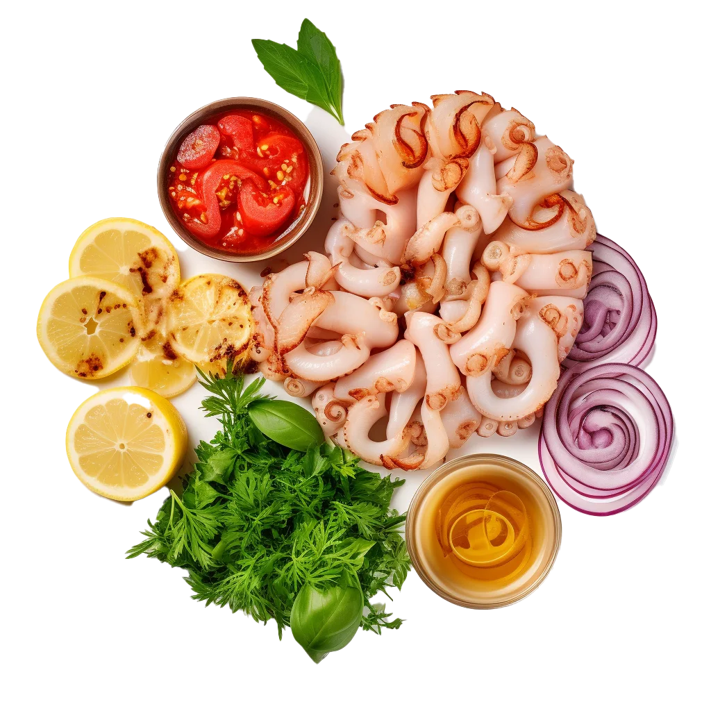 Seafood Appetizer Platter Shrimp And Sauces Free PNG