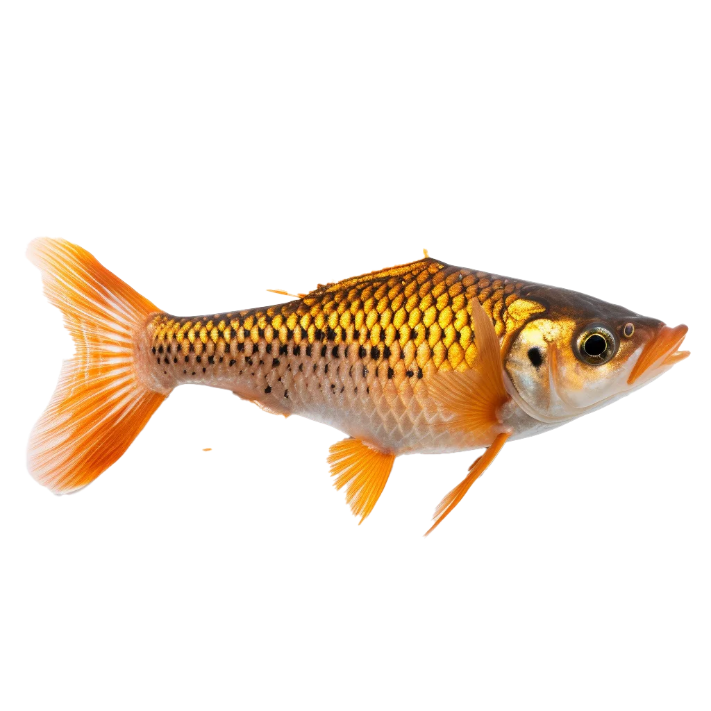 Freshwater Golden Shiner Fish Swimming Cutout Free PNG