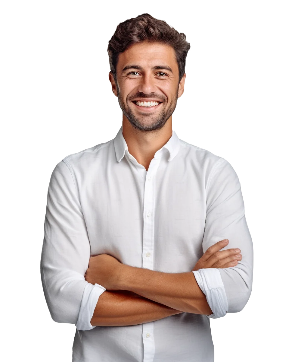Happy Professional Businessman With Arms Crossed Free PNG