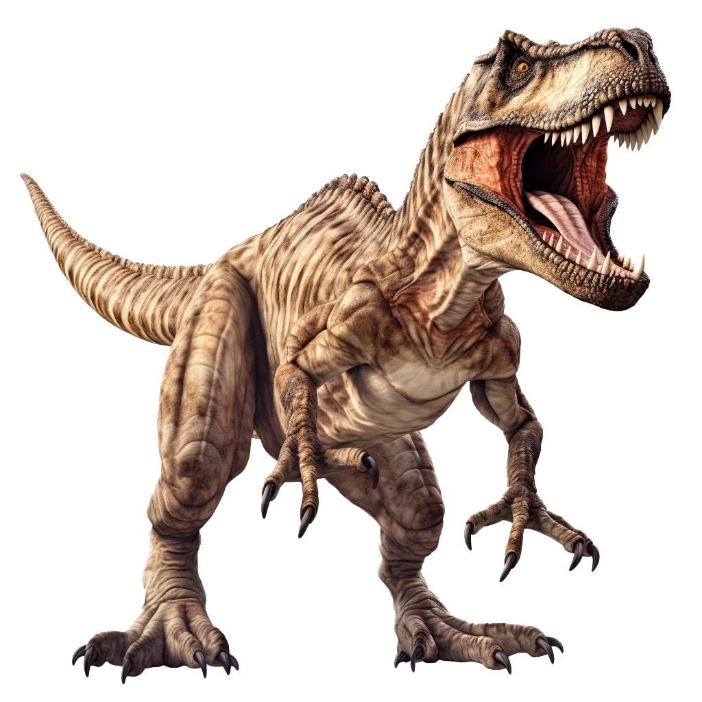 Roaring Tyrannosaurus Rex Dinosaur Predator Cutout Free PNG