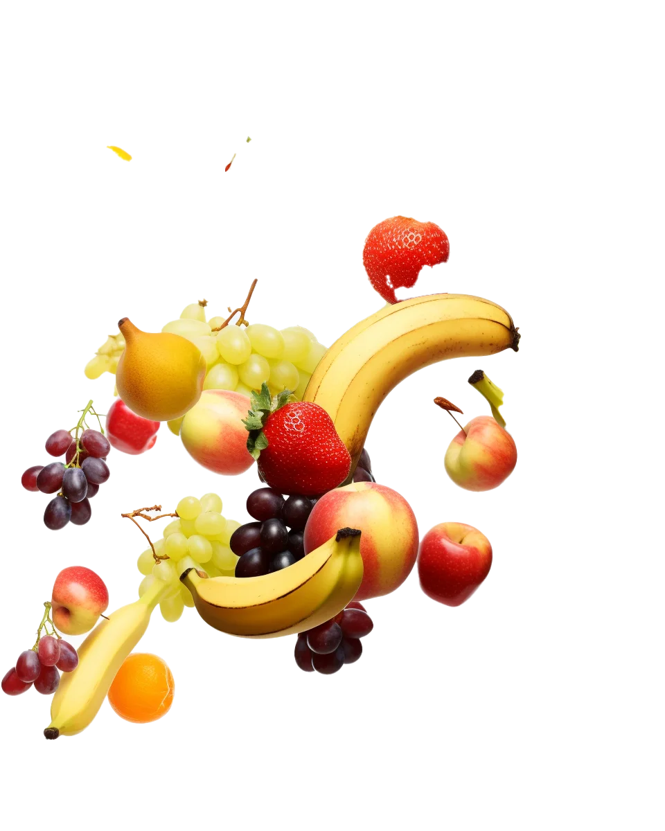 Falling Assorted Fresh Fruits Healthy Produce Free PNG