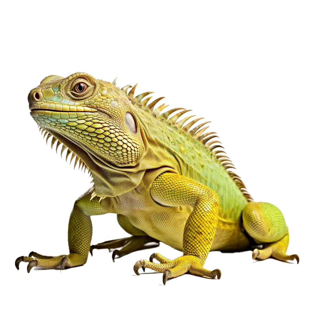 Green Iguana Lizard Exotic Reptile Cutout Free PNG