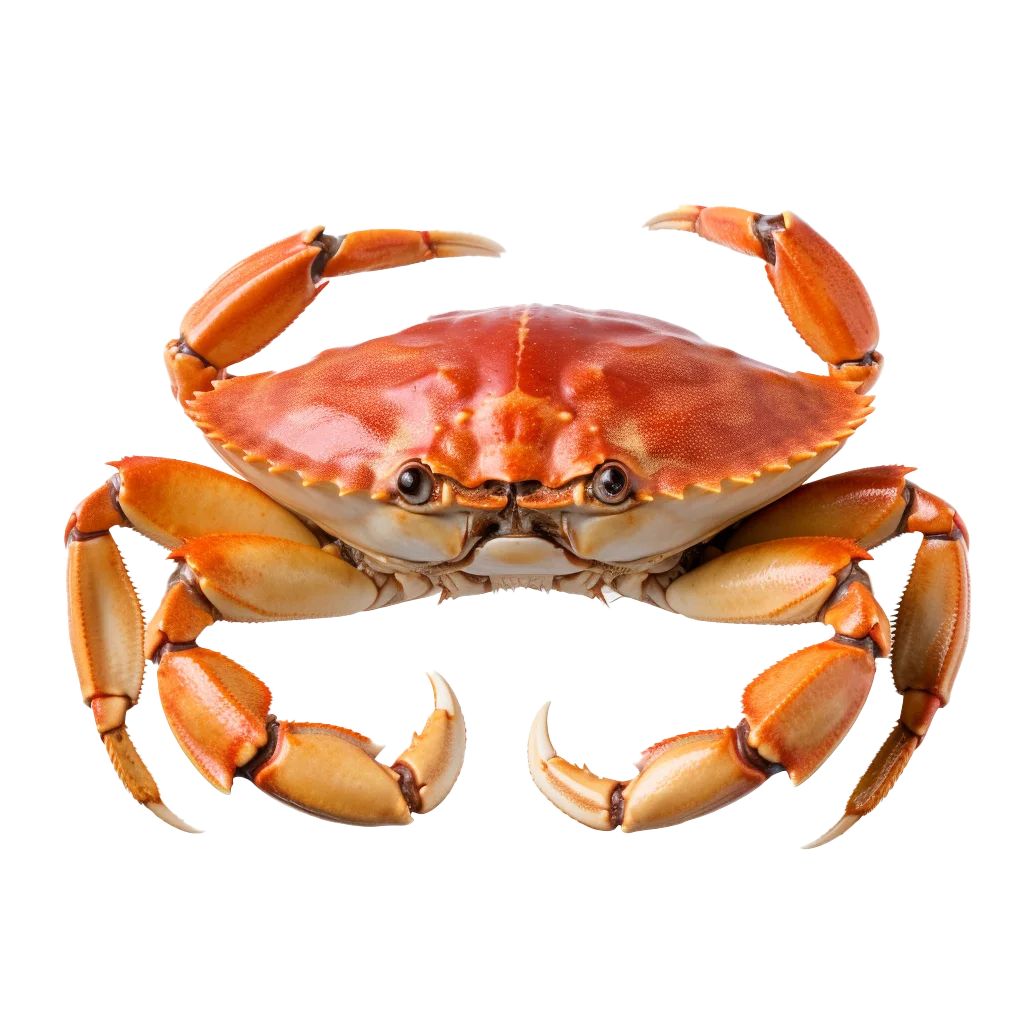 Steamed Fresh Whole Red Crab Crustacean Food Cutout Free PNG