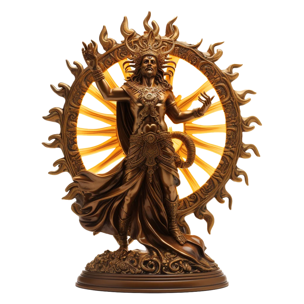 Bronze Nataraja Lord Shiva Statue Free PNG