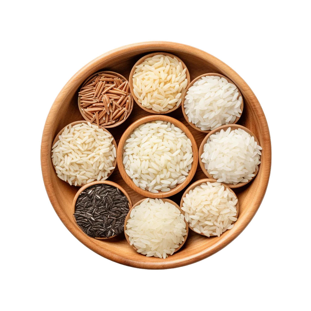 Assorted Whole Grains in Divided Bowl Free PNG