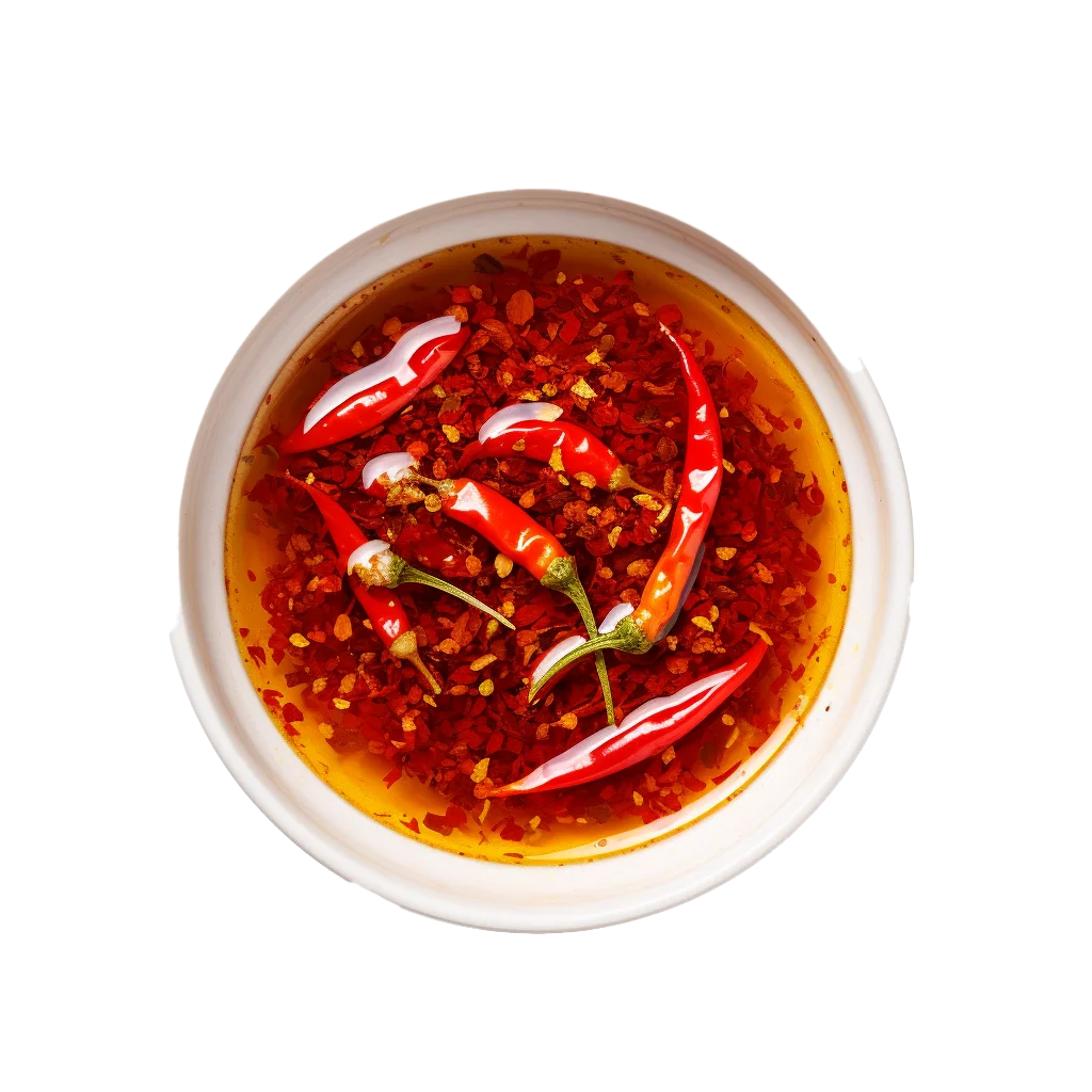 Hot Chili Pepper Dipping Sauce Bowl Free PNG