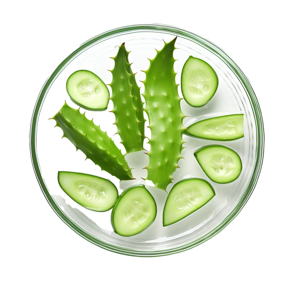 Sliced Bitter Melon with Cucumber Free PNG