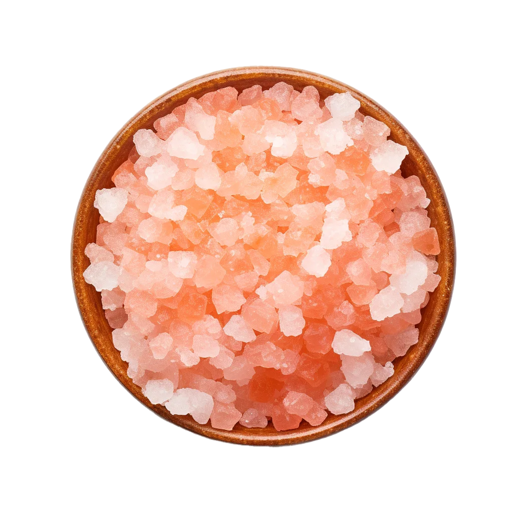 Pink Himalayan Coarse Salt in Bowl Free PNG