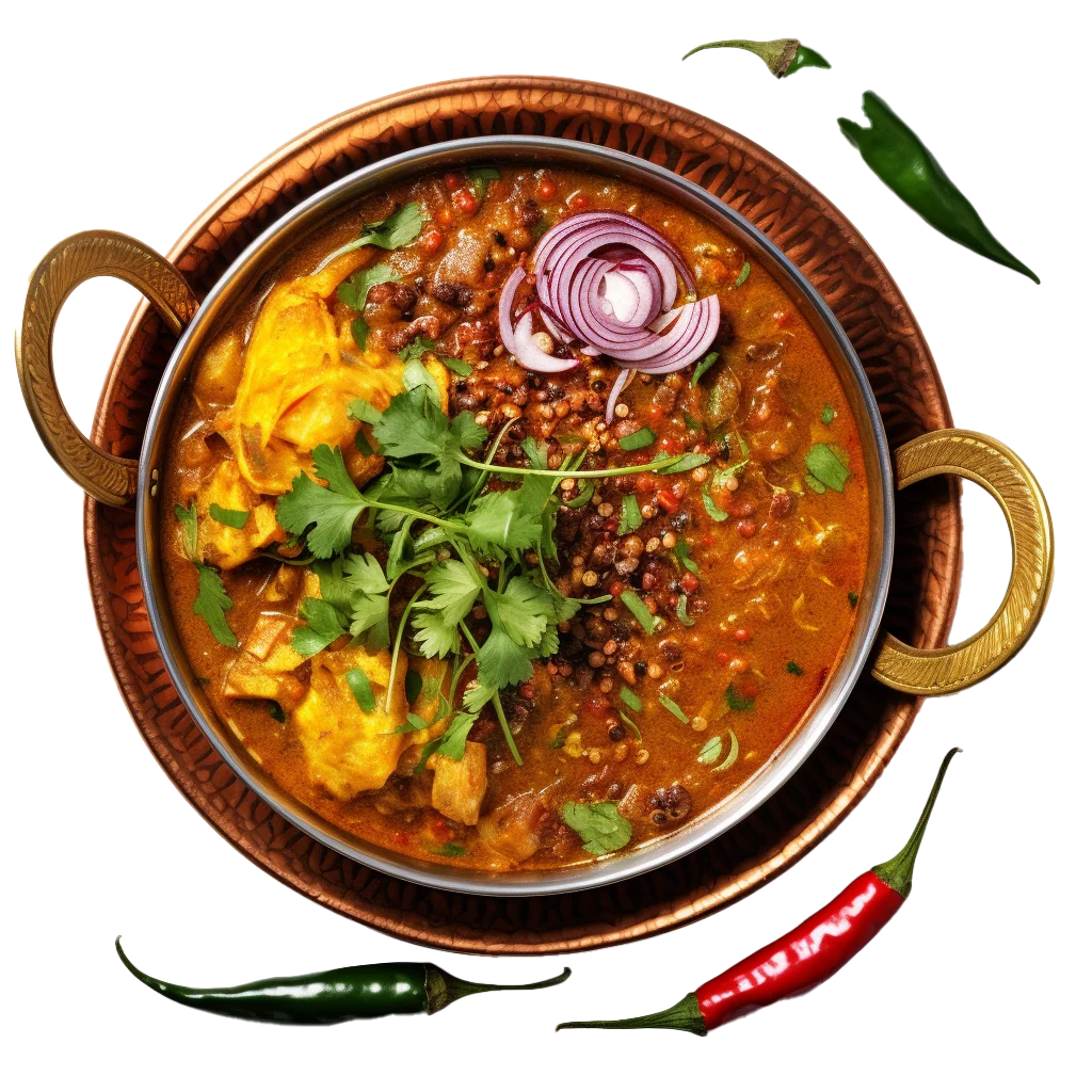 Spicy Indian Curry in Handled Pot Free PNG