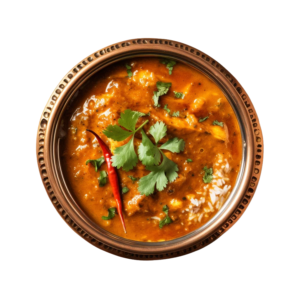 Rich Indian Paneer Curry Bowl Free PNG