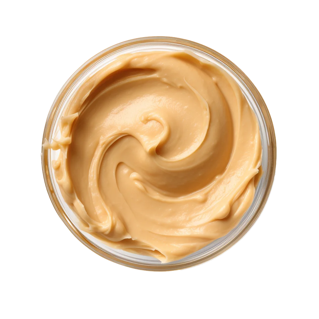 Whipped Peanut Butter in Round Dish Free PNG