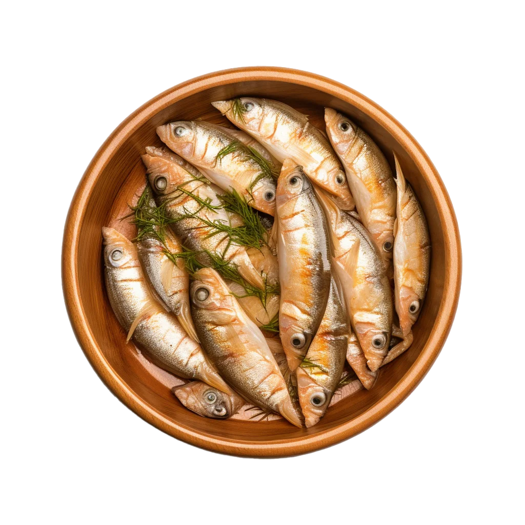 Fried Small Fish with Herb Seasoning Free PNG