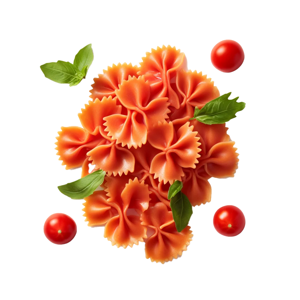 Red Bow Tie Farfalle Pasta Tomato Free PNG