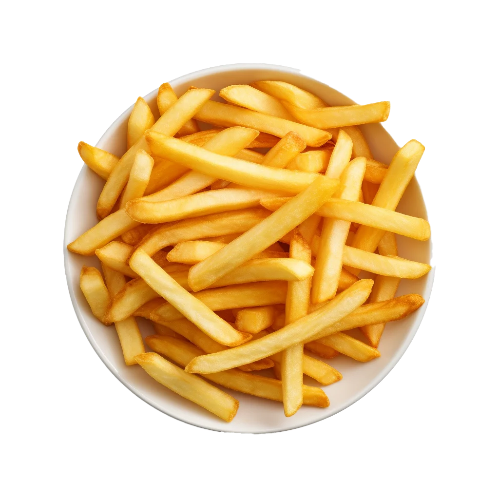 Pile of Crispy Yellow French Fries Free PNG