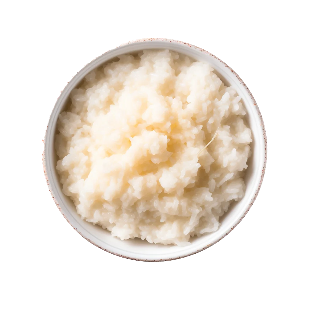 Fluffy Steamed White Rice Bowl Free PNG