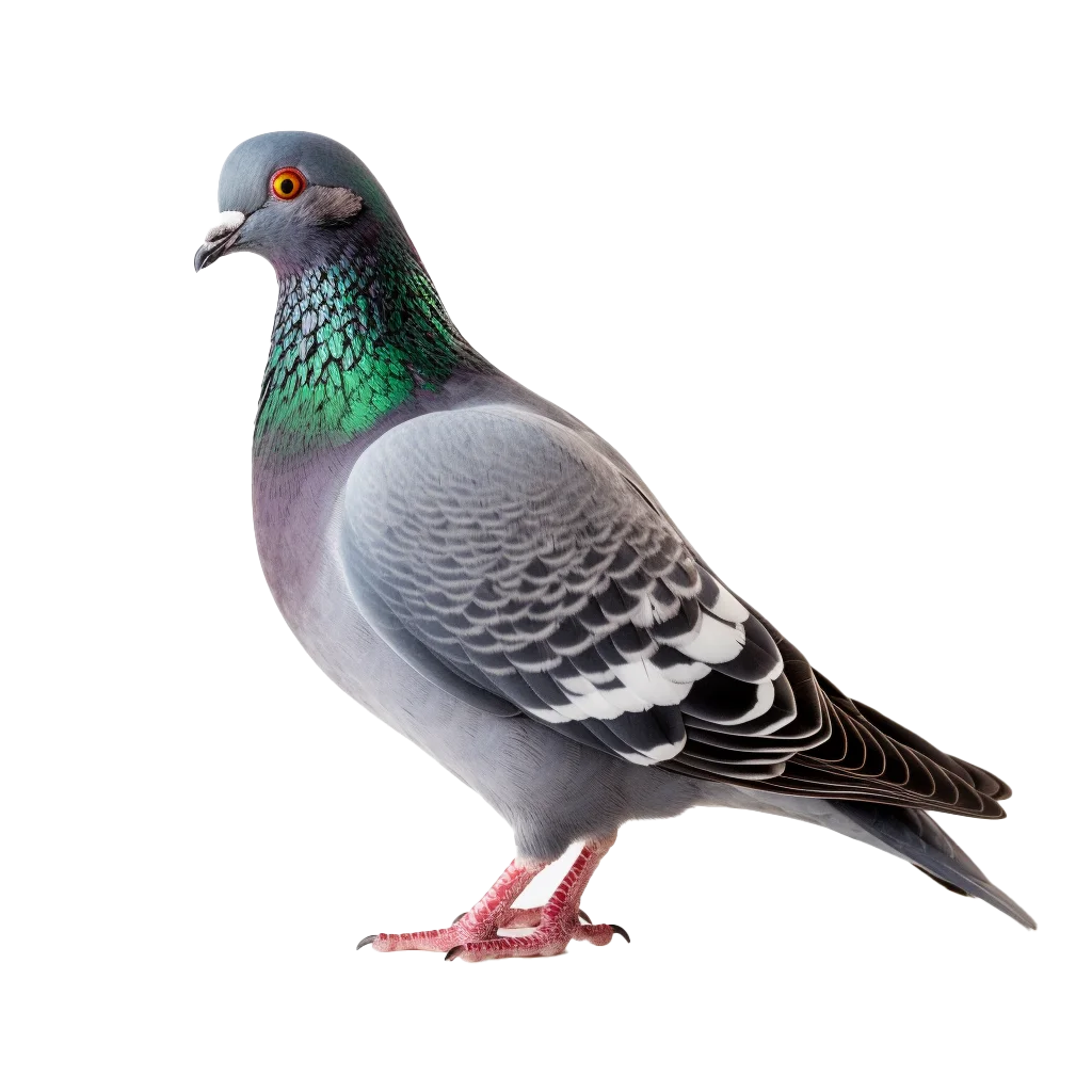 Common City Pigeon Rock Dove Standing Full Body Free PNG