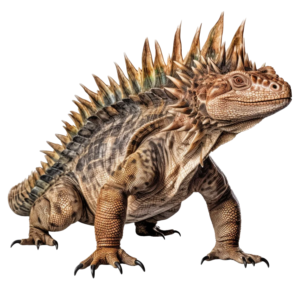 Prehistoric Spiny Lizard Reptile Creature Free PNG