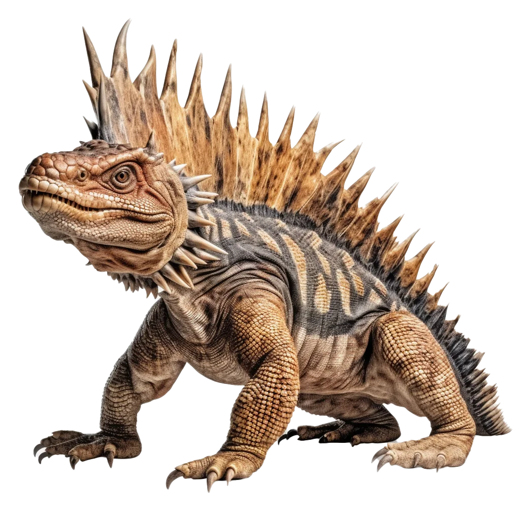 Spiked Prehistoric Lizard Reptile Creature Free PNG