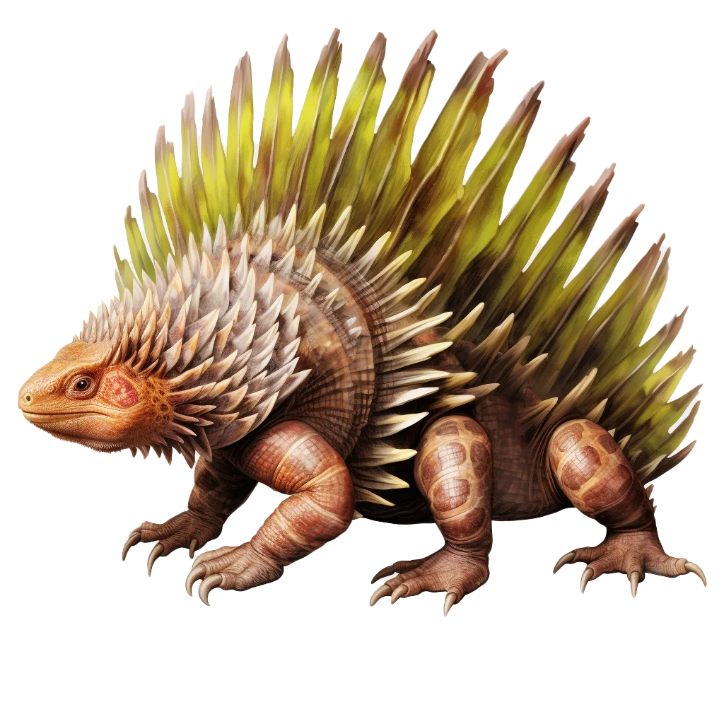 Spiny Prehistoric Reptile Fantasy Lizard Free PNG
