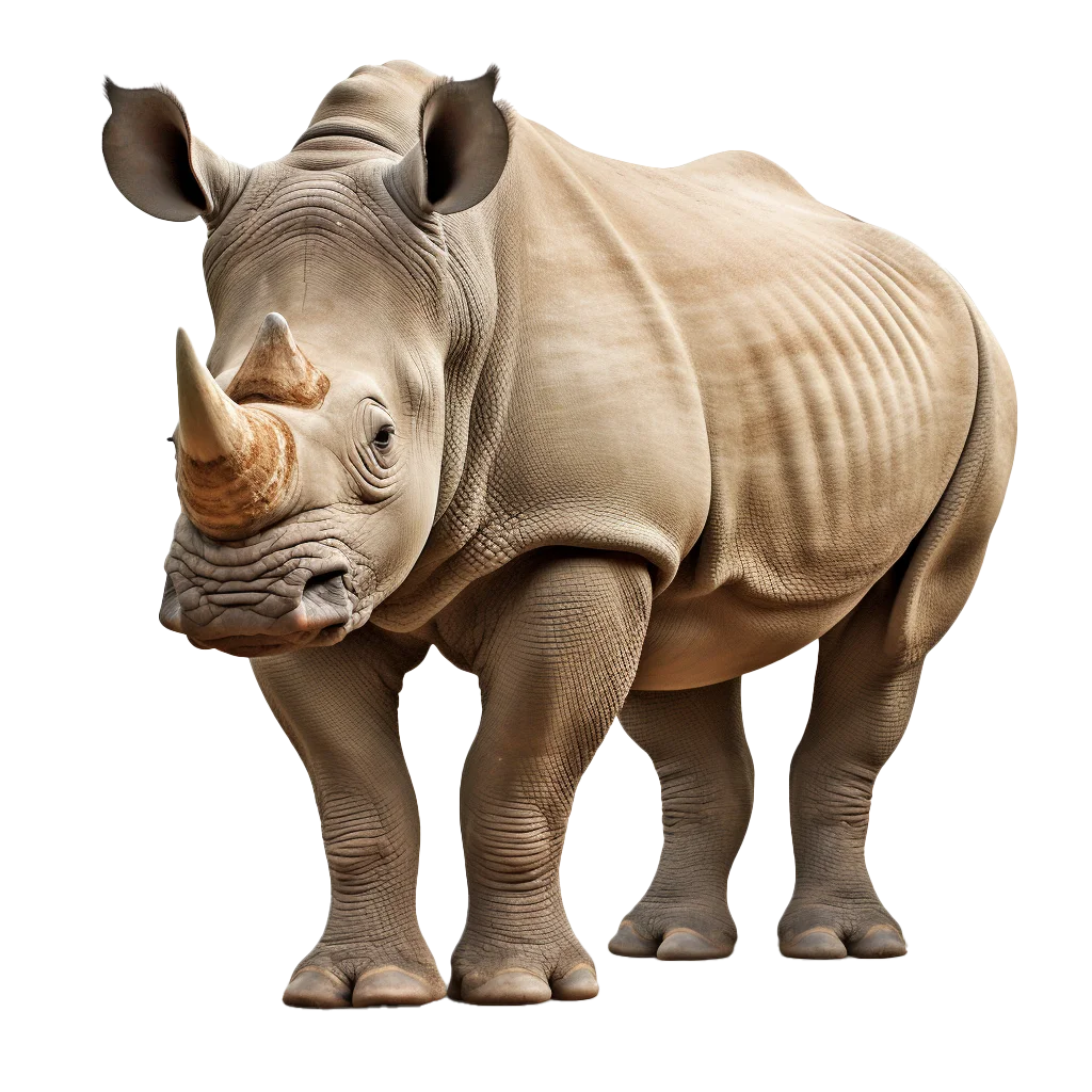 Large African Rhinoceros Wild Animal Wildlife Free PNG