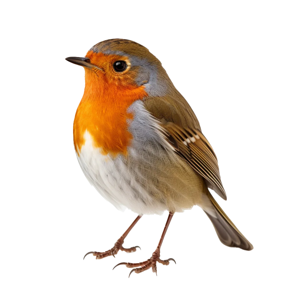 European Robin Redbreast Songbird Wildlife Free PNG