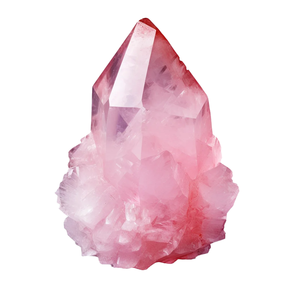 Raw Pink Rose Quartz Healing Crystal Stone Free PNG