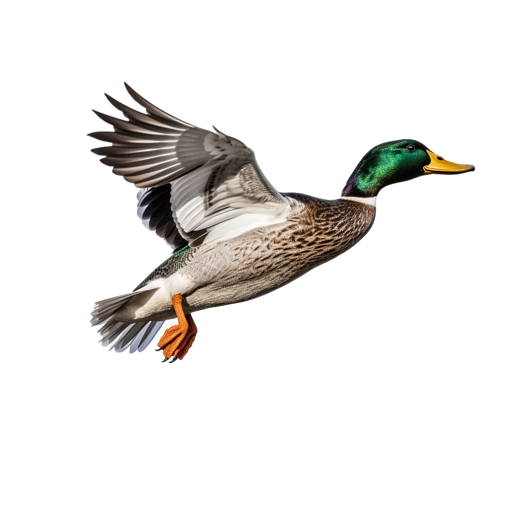 Flying Male Mallard Duck Wild Waterfowl Bird Free PNG