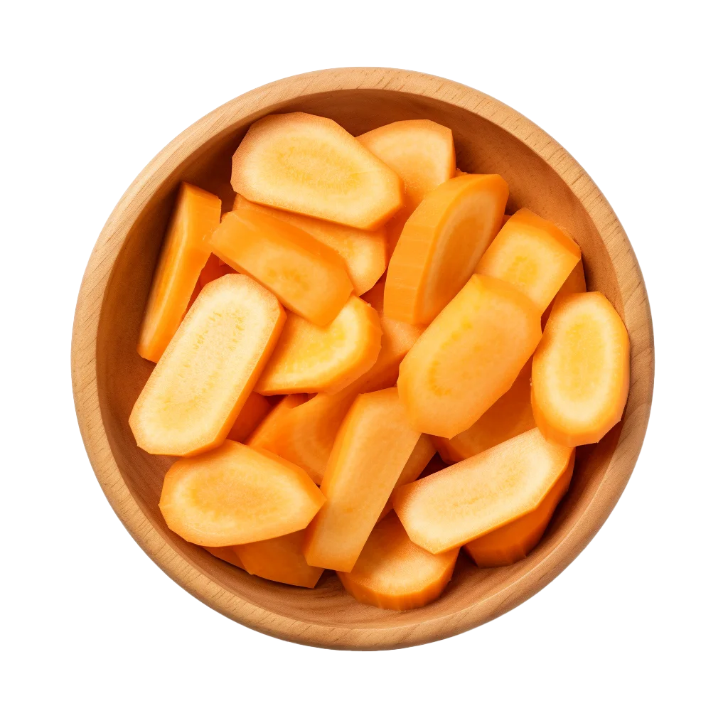 Blanched Peeled Almonds in Wooden Bowl Free PNG