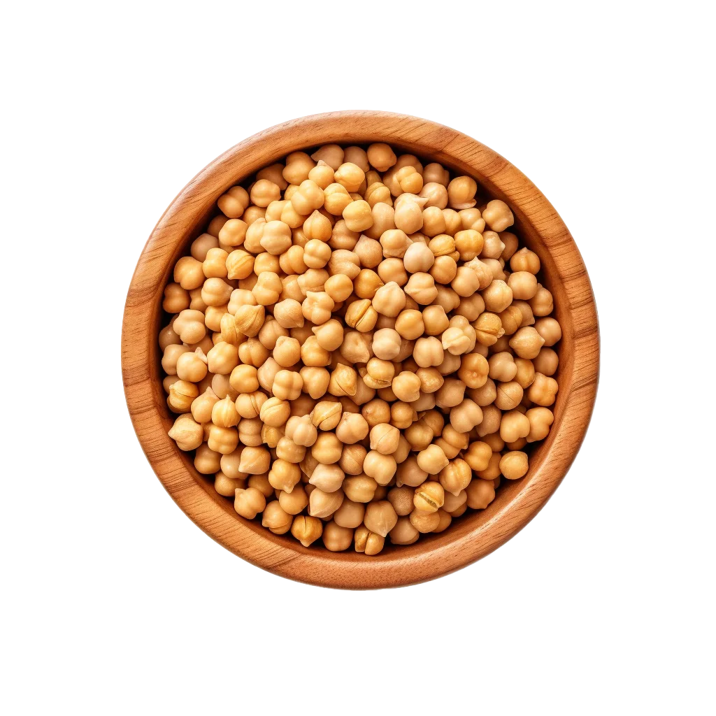 Organic Dried Soybeans Pulses in Wooden Bowl Free PNG