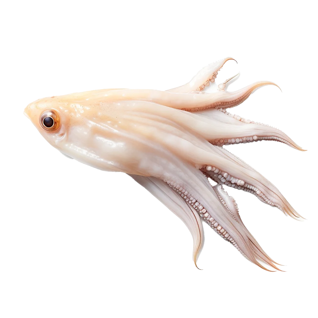 Fresh Raw Squid Calamari Whole Seafood Free PNG