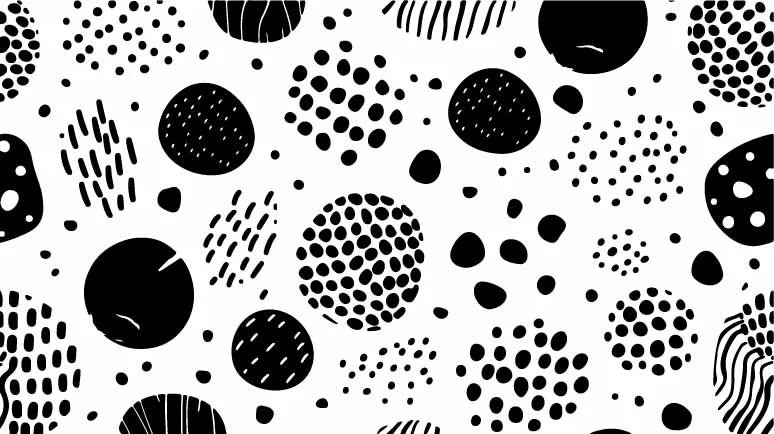 Abstract Polka Dot Spots Free Vector Pattern
